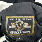 Graham Falcons Cheerleading Holloway College Varsity Jacket - Small Black & White Polyester