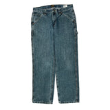 Lee Cargo Carpenter Jeans - 32W 30L Blue Cotton