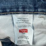 Wrangler Carpenter Shorts - 36W 10L Blue Cotton