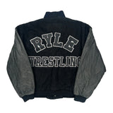 Ryle Wrestling U2 Wear Me Out College Varsity Jacket - Medium Black Leather