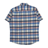 Tommy Hilfiger Checked Short Sleeve Shirt - Medium Red Cotton