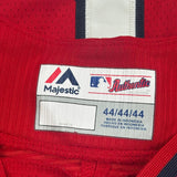 Red Sox Majestic Mlb Jersey - Large Red Polyester