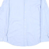 BOSS Mens Blue Shirt M Cotton Blend Classic Formal Button Down