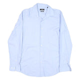 BOSS Mens Blue Shirt M Cotton Blend Classic Formal Button Down