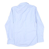 BOSS Mens Blue Shirt M Cotton Blend Classic Formal Button Down