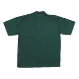 ADIDAS Mens Green & White Cotton Blend Short Sleeve Polo Shirt XL Striped