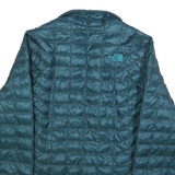 THE NORTH FACE Mens Blue Jacket S Polyester Quilted Zip Outdoor Warm Lightweight