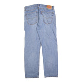 LEVI'S 505 Mens Jeans Blue Regular Straight Denim Medium W36 L32 Classic Fit Zip