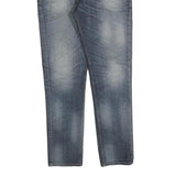 GUESS Mens Regular Fit Blue Denim Jeans W31 L31 Classic Zip Cotton Blend