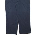 DICKIES Mens Cotton Blend Navy Relaxed Straight Trousers W39 L28 Workwear Casual