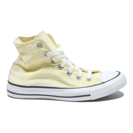 CONVERSE High Top Womens Trainers Yellow Canvas UK 5 Classic Lace-Up Casual