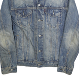 LEVI'S Mens Blue Cotton Denim Jacket M Classic Button Closure Casual Vintage