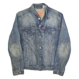 LEVI'S Mens Blue Cotton Denim Jacket M Classic Button Closure Casual Vintage