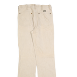 WRANGLER Mens Regular Fit Beige Cotton Jeans Zip W31 L34 Classic Casual Style