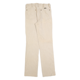 WRANGLER Mens Regular Fit Beige Cotton Jeans Zip W31 L34 Classic Casual Style