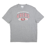 NFL Mens Grey San Francisco 49ers Graphic T-Shirt XL Short Sleeve Crew Neck