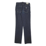 ARMANI JEANS Womens Slim Blue Denim Slim Jeans W26 L30 Classic Zip Comfort