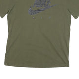 NIKE Mens Green Olive Nike Air Graphic T-Shirt L Short Sleeve Crew Neck Casual