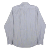 BOSS HUGO BOSS Mens Blue Relaxed Fit Cotton Shirt M Classic Button Collar