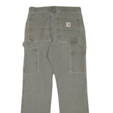 CARHARTT Mens Cotton Blend Relaxed Straight Trousers W29 L30 Workwear Utility