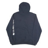 CARHARTT Mens Navy Blue Hoodie L Cotton Pullover Logo Print Casual Wear