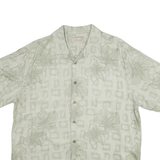 NATURAL ISSUE Mens Beige Floral Cotton Blend Button Jacket XL Casual Comfortable