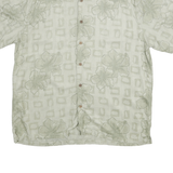 NATURAL ISSUE Mens Beige Floral Cotton Blend Button Jacket XL Casual Comfortable