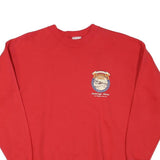 HANES Mens Red Trappers Creek Crew Neck M Sweater Cotton Blend Casual Style