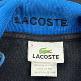 Lacoste 1/4 Zip - Small Blue Cotton