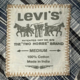 Levis Checked Shirt - Medium Gray Cotton