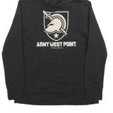 Womens Black Army West Point Football Hoodie M Cotton Blend Hooded Sweatshirt