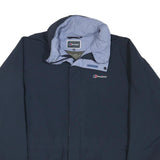 BERGHAUS Womens Navy Blue Outdoor Jacket L Polyester Blend Zip Weatherproof