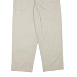 CHAPS RALPH LAUREN Mens Cotton Blend Beige Relaxed Straight Trousers W34 L30