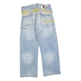 TAKE TWO Mens Jeans Blue Relaxed Straight Denim Light W30 L26 Casual Wear