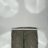 Dickies Carpenter Trousers - 38W 34L Green Cotton Blend