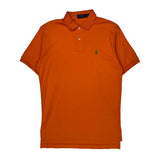 Polo By Ralph Lauren Polo Shirt - Small Orange Cotton