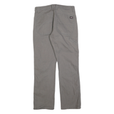 DICKIES Mens Jeans Grey Regular Straight Denim W30 L30 Casual Workwear Zip