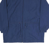 REEBOK Mens Blue Jacket M Cotton Plain Zip Casual Sportswear Lightweight