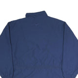 REEBOK Mens Blue Jacket M Cotton Plain Zip Casual Sportswear Lightweight