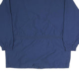REEBOK Mens Blue Jacket M Cotton Plain Zip Casual Sportswear Lightweight