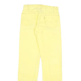 LEVI'S Mens Regular Fit Yellow Cotton Blend Button Closure Jeans W28 L31 Casual