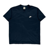 Nike T-Shirt - Large Navy Polyester