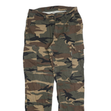 SOLOGNAC Womens Cotton Blend Camo Regular Straight Trousers W28 L30 Outdoor
