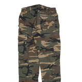 SOLOGNAC Womens Cotton Blend Camo Regular Straight Trousers W28 L30 Outdoor