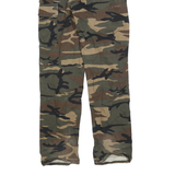 SOLOGNAC Womens Cotton Blend Camo Regular Straight Trousers W28 L30 Outdoor
