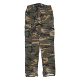 SOLOGNAC Womens Cotton Blend Camo Regular Straight Trousers W28 L30 Outdoor
