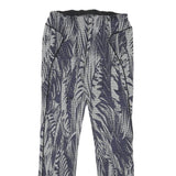 PATRIZIA PEPE Womens Joggers Blue & White M W26 L26 Patterned Slim Fit Straight