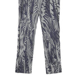 PATRIZIA PEPE Womens Joggers Blue & White M W26 L26 Patterned Slim Fit Straight