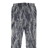 PATRIZIA PEPE Womens Joggers Blue & White M W26 L26 Patterned Slim Fit Straight