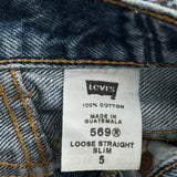 Age 5 Levis Slim Jeans - XS Blue Cotton